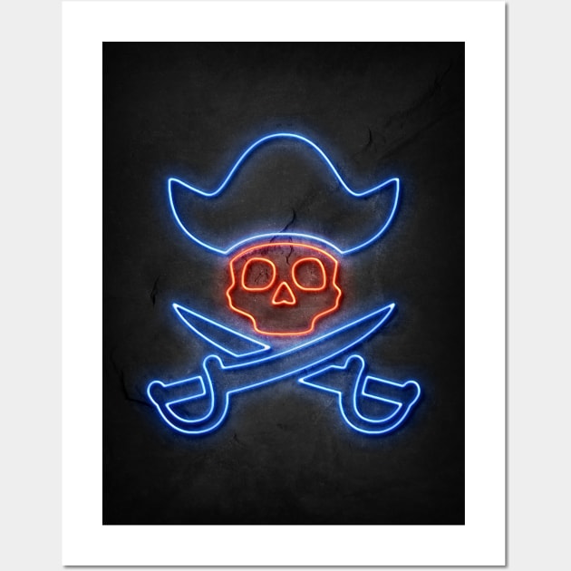 Pirate Skull Wall Art by Durro